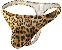 Heren Leopard Thong Ondergoed - Ultra Dunne Slip voor Casual en Sport