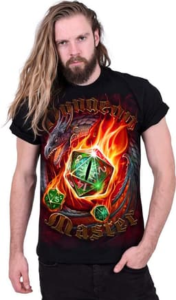 Dungeon Master T-Shirt Zwart Katoen voor RPG Fans — thumbnail 3