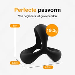 Jespro Cockring en ballsplitter - Siliconen - BPA vrij - Sex Toys voor Mannen - Penisring - Koppels - BDSM - Penis Sleeve - Ballstretcher en Cockringen — thumbnail 5