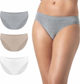 3x Comfortabele Dames Slips Hoge Taille Bamboe - Naadloos Ondergoed — thumbnail 1