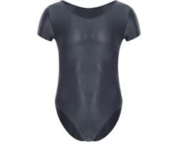 Shiny Men's Bodysuit with Leopard Print - Smooth One-Piece Pyjamas