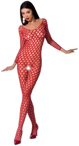 Passion - Woman Bs077 Bodystocking One Size Red — thumbnail 5