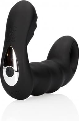 Shots - Ouch! OU907BLK - Beaded Vibrating Prostate Massager with Remote Control - Black — thumbnail 2