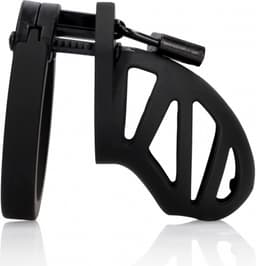 Model 23 - Chastity Cage - 2.5'' / 6,5 cm - Black — thumbnail 8