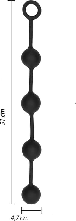 Anaal Ballen Siliconen Lengte 51 cm Doorsnede 47 mm - Anal Balls - Anaal Beads - Anal Balls — thumbnail 5