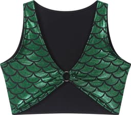 Zeemeermin Topje - Bikini Top - Festival Kleding - Sexy BH - Dames Lingerie - Groen — thumbnail 3