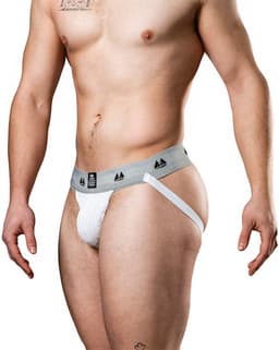 MM Sports Original Edition Swimmer/Jogger Jockstrap 2 inch White - MAAT XL - Heren Ondergoed - Jockstrap voor Man - Mannen Jock — thumbnail 11