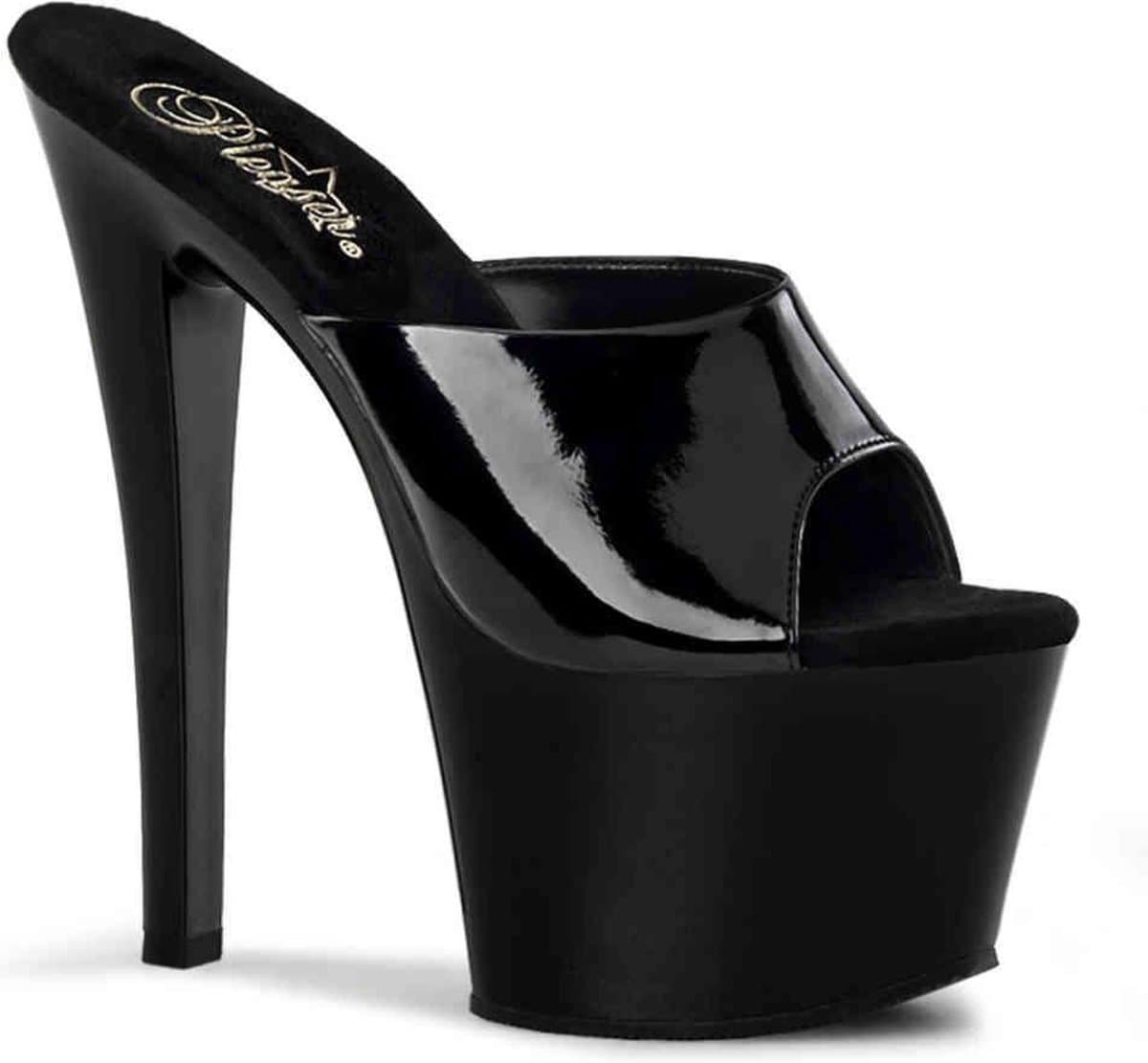 Pleaser - SKY-301 Muiltjes - Paaldans schoenen - 39 Shoes - Zwart — afbeelding 1
