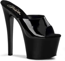 Pleaser - SKY-301 Muiltjes - Paaldans schoenen - 39 Shoes - Zwart — thumbnail 1