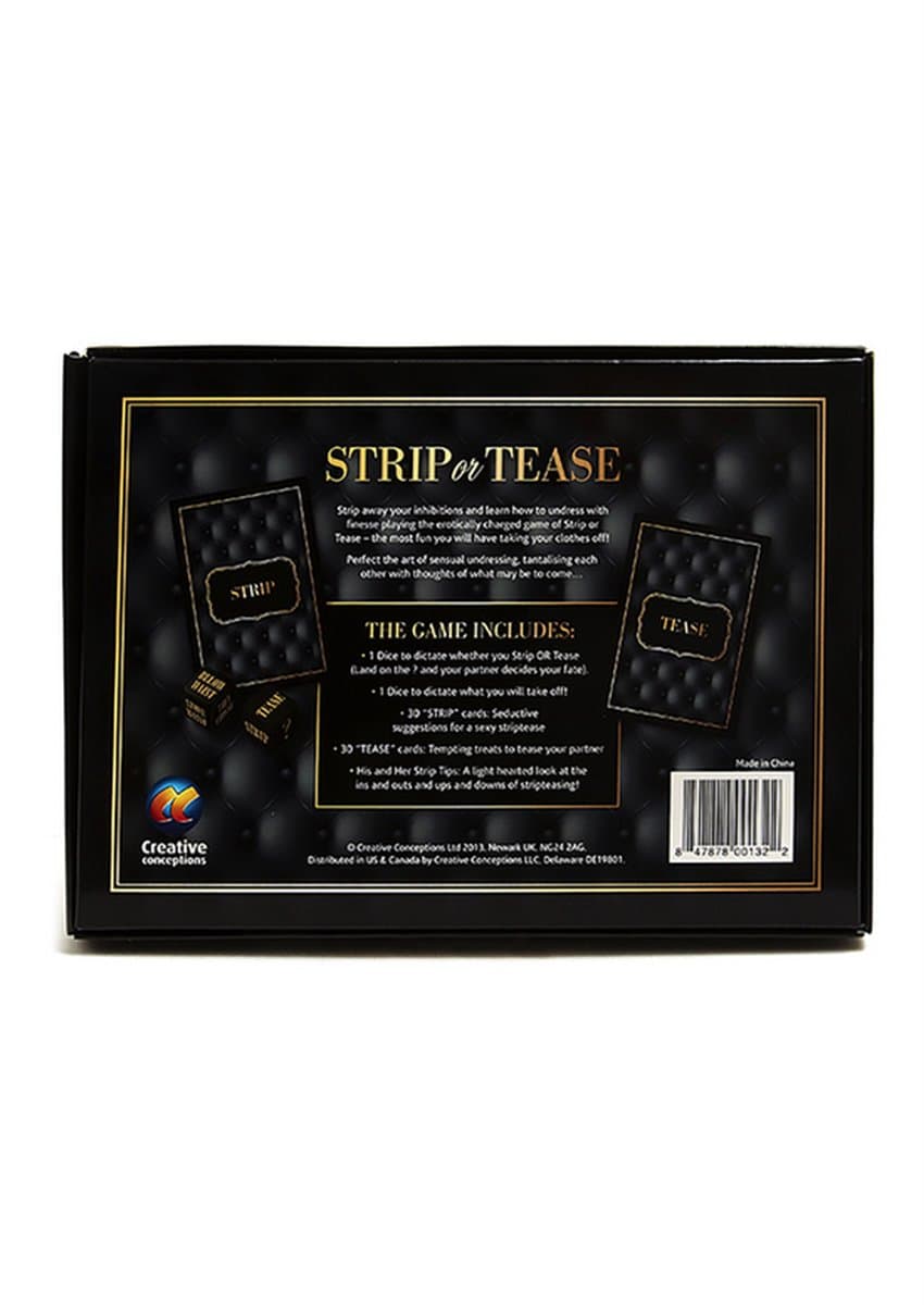Adult Games - Strip or Tease - Sexy Dice Card Game — afbeelding 1