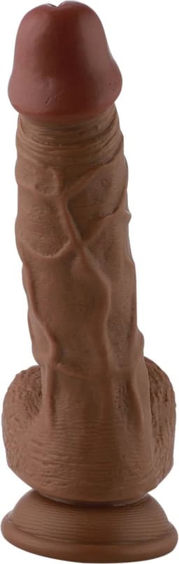 Dildo EZfunLok voor Auxfun Plus Seksmachine Bruin 21 cm — thumbnail 9