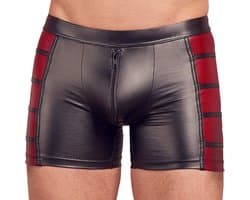 Elastische Fetish Shorts met Dual Wetlook Motief