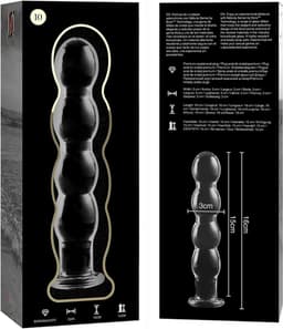 NEBULA SERIES BY IBIZA - MODEL 10 DILDO BOROSILICATE GLASS 16.5 X 3.5 CM CLEAR | ANALE PLUG | BUTTPLUG | GLAS ANALE PLUG | SEX TOYS VOOR VROUWEN | SEX TOYS VOOR MANNEN | SEX TOYS VOOR KOPPELS — thumbnail 5