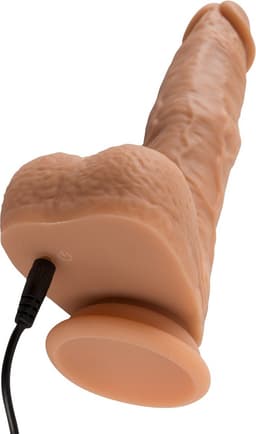 Stotende Dildo met Afstandsbediening beige — thumbnail 3