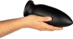 BUTTR - Yellow Dog XXL Buttplug - Glad Materiaal - Buttplugs - Anal Plug - Sex Toys voor Vrouwen en Mannen - Seksspeeltjes - Butt Plug - Zwart — thumbnail 2