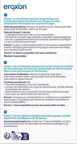 Eroxon Stimgel - Helpt een erectie te krijgen in 10 minuten - Behandeling van impotentie - Stimuleert doorbloeding penis - Makkelijk en veilig in gebruik - Klinisch bewezen - Compatibel met latex condooms - 4 tubes — thumbnail 10