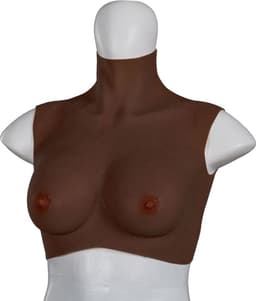 XX-DreamToys - Ultra Realistische Bodysuit - Drag - Bovenlijf Met Borsten - Bruin S — thumbnail 2
