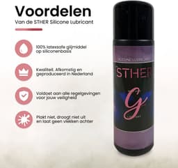 STHER Glide - Glijmiddel En Massageolie In 1 Op Siliconen Basis - Body En Latexsave - 250Ml — thumbnail 2