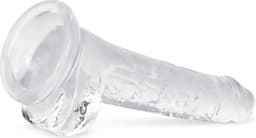 Jelly Dildo met ballen - 17 cm — thumbnail 9