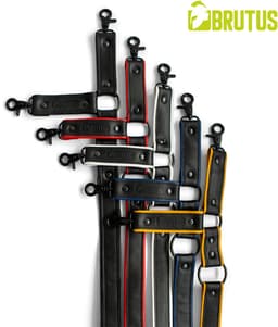 BRUTUS Leather Leg Harness Black-Blue — thumbnail 7
