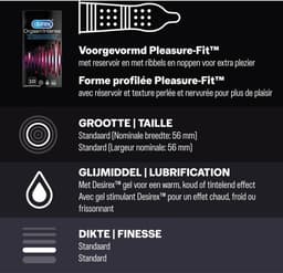 Durex - 20 stuks Condooms - Orgasm Intense Stimulerende Gel 10 stuks - Nude No Latex Huid op Huid gevoel 10 stuks - Voordeelverpakking - Cadeau voor man en vrouw — thumbnail 3
