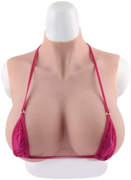 Siliconen borsten- H cup- Nep Borsten- 100% siliconen- 4500gram -Crosdresser- Travestiet- Cosplay-Breastplate-Travestie- Natuurlijke look- — thumbnail 7