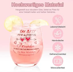 Persoonlijk Cadeau voor Vrouwen, Gegraveerd Wijnglas en Geurkaars Set, Perfect voor Verjaardagen en Speciale Gelegenheden — thumbnail 4