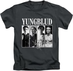Unisex Pop Punk T-Shirt met Vier Afbeeldingen Grafische Print — thumbnail 1