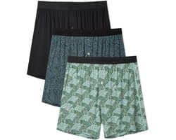Heren Boxer Briefs met Knoopje en Open Kruis - 3 of 5 Stuks