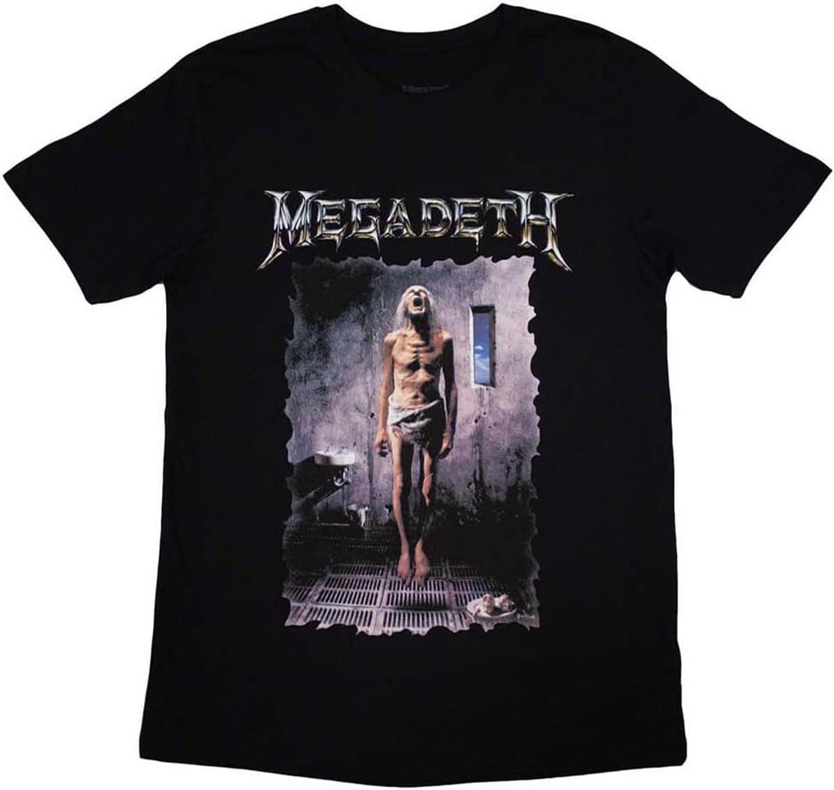 Unisex T-shirt met Metal Band Artwork - Zwart — afbeelding 1