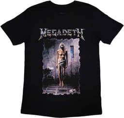 Unisex T-shirt met Metal Band Artwork - Zwart — thumbnail 1