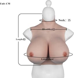 Siliconen Borstprothesen - CUP S - Wearable Borst - 100% hypoallergene medische siliconen - Grote borsten - Kunstmatige Nep Borst - Valse Borsten - Borst - Siliconen Huid - Bodysuit - Crossdresser - Transgender - Travestiet - Body4Everybody — thumbnail 6