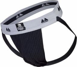 MM Sports Original Edition Swimmer/Jogger Jockstrap 2 inch Black - MAAT S - Heren Ondergoed - Jockstrap voor Man - Mannen Jock — thumbnail 1