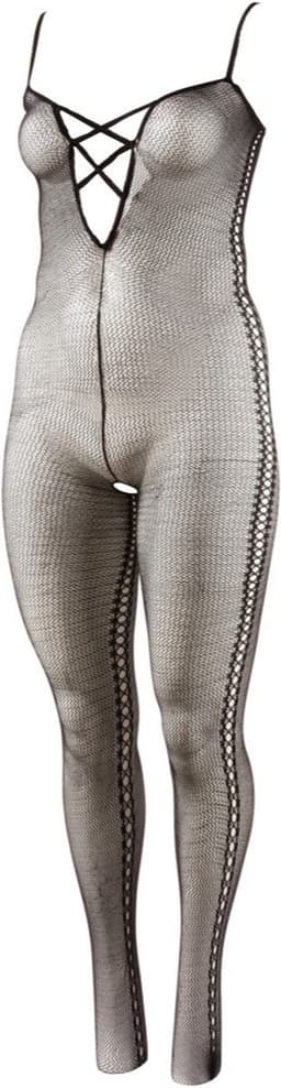 Sexy Lingerie - Catsuit met Open Kruis - Erotische Catsuit - Bodystocking - XXL/XXXL — thumbnail 4