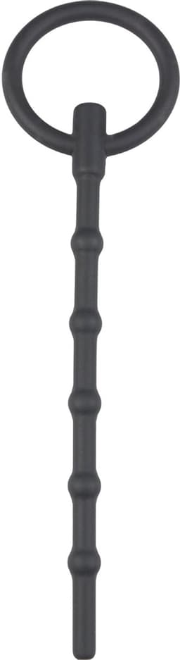 Lange Holle Dilator Met Grote Trekring - Zwart — thumbnail 1