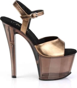 Pleaser - UNICORN711T Sandaal met enkelband, Paaldans schoenen - Paaldans schoenen - 37 Shoes - Roze — thumbnail 5