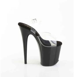 Pleaser - FLAMINGO808PREM Sandaal met enkelband, Paaldans schoenen - US 7 - 37 Shoes - Transparant — thumbnail 3