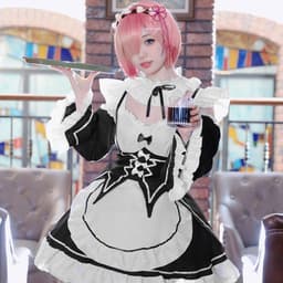 Dailygoods- Maid Outfit Elegante Design - Cosplay Anime Kostuum - Rollenspelset - Jurk met Accessoires - Verkrijgbaar in M/L/XL - Perfecte Lichaamscurve — thumbnail 4