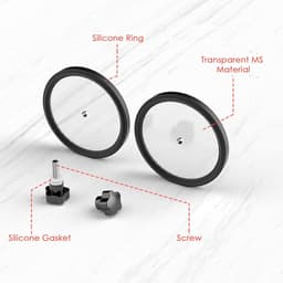 Platen Reinigingsset - Labelbeschermer Vinyl - Vinyl Reinigen - Dubbelzijdig Waterdicht - Voor 7 10 12 inch - Zwart — thumbnail 2