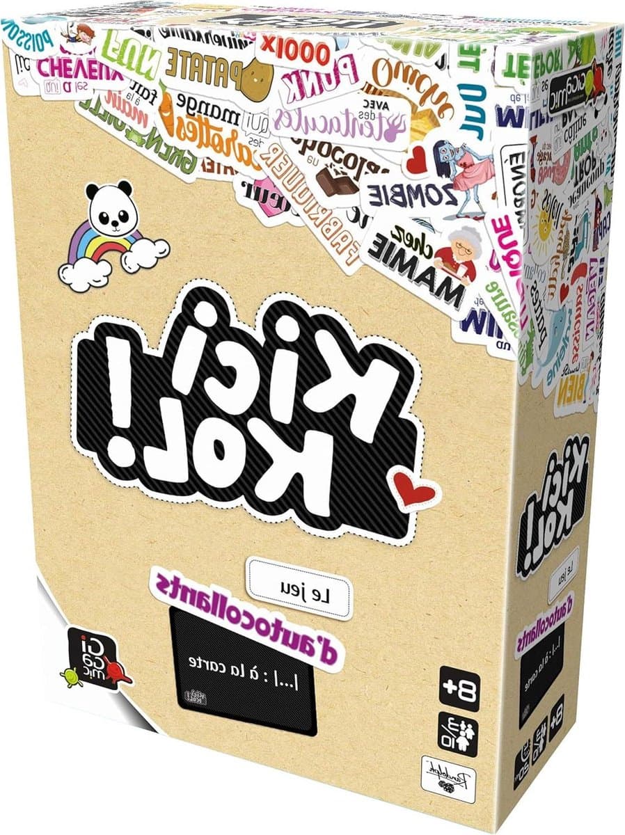 Bordspel - Familie spel - Avondje plezier - Met stickers - 3-10 spelers - Zwart rood — afbeelding 1