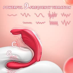 Daity Vibrator met afstandsbediening via app voor stellen, seksspeeltjes voor volwassenen, vibrator voor in de slip met konijnenstimulator voor G-spot, clitoris en penis, seksspeeltje voor vrouwen — thumbnail 4