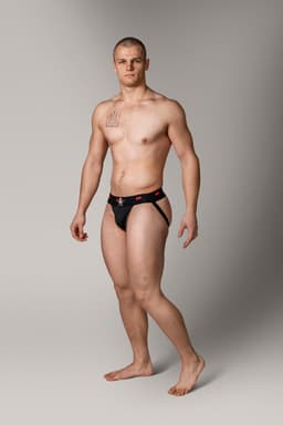 MM Sports The Original Jockstrap 2 inch Reversible Black/Red - MAAT XL - Heren Ondergoed - Jockstrap voor Man - Mannen Jock — thumbnail 5