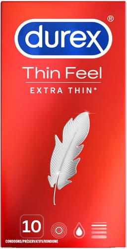 Durex Condooms Thin Feel Extra Thin 10st - 5 Stuks - Voordeelverpakking — thumbnail 1