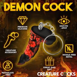 XR Brands Vuur Demon - Sleutelhanger erotische geschenkset - Rood — thumbnail 3