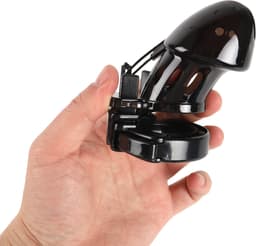 Banoch | Cockcage zwart | peniskooi van kunststof met verstelbare ring — thumbnail 2