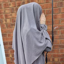 Abaya + Khimar Diamant Diamant Driehoek Cut Set Lange Hijab Moslim Sjaal Jilbab Moslim Maxi-jurk Gebedsjurk — thumbnail 5