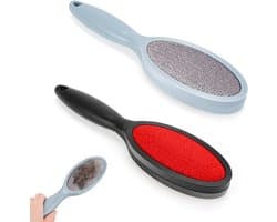 2 stuks pluisborstels, kledingborstel, pluisborstel voor dierenharen, dubbelzijdige velours borstel, pluisverwijderaar voor kleding, gestoffeerde meubels, autostoelhoezen, dekens, dierenharen
