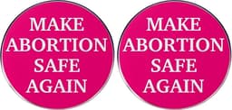 2 feministische roze emaille pinnen, maken abortus veilig weer legering reversspeldjes, 3cm(1.2"), Metaal, Geen edelsteen — thumbnail 1