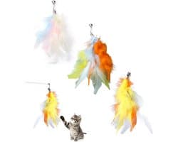 Kattenverenspeelgoed, 3 stuks, teaser reserveveren met bel, veerspeelgoed, kattenveren, Uguete