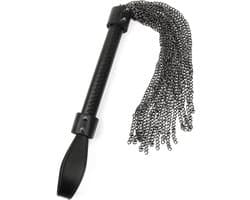 Hidden Desire Zwepen & paddles Metaal - Genuine Leather Chain Whip